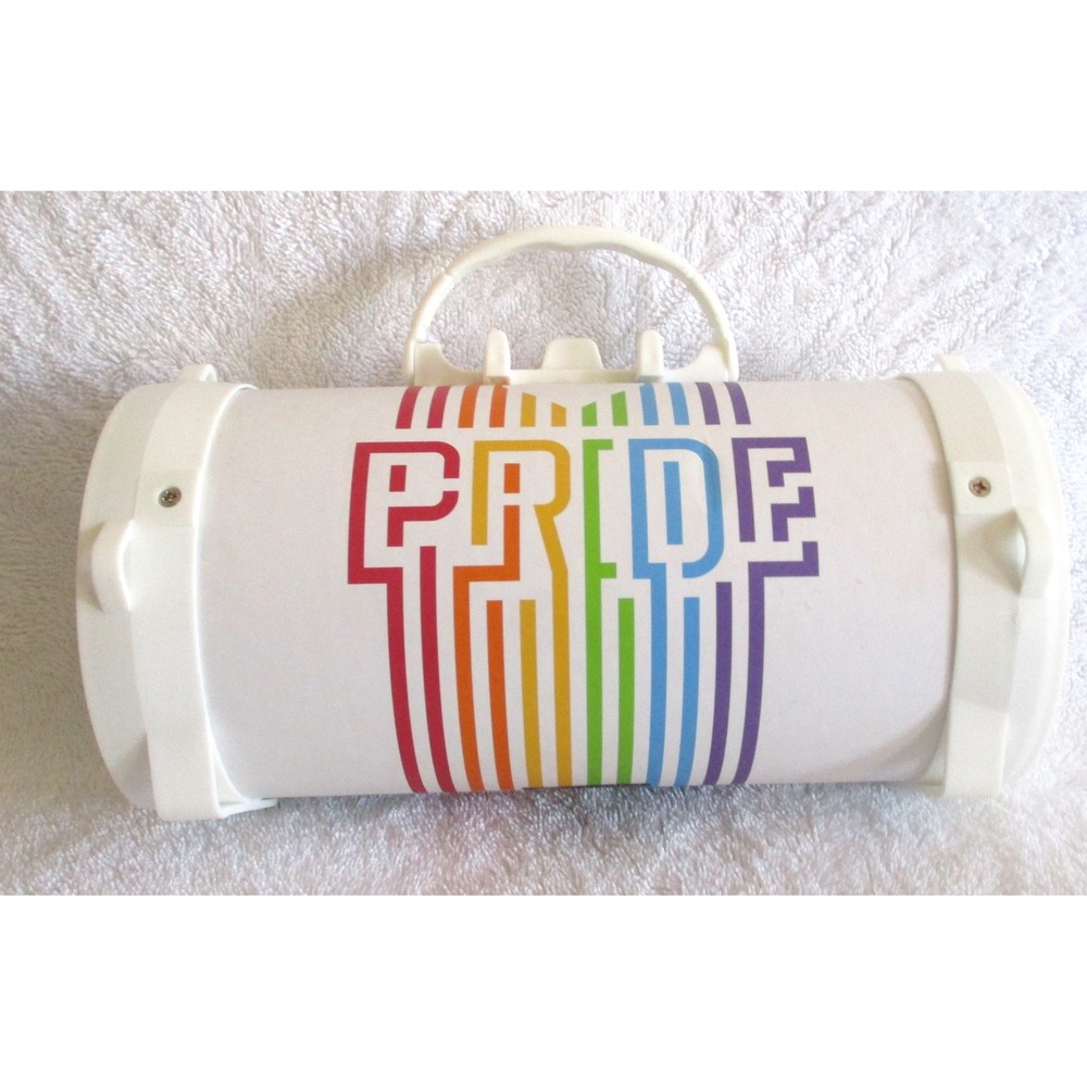 Colorways Pride Bluetooth Speaker White Rainbow Portable Wireless CWP3070 Used